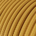 Câble décoratif textile à mètres homologué couleur moutarde