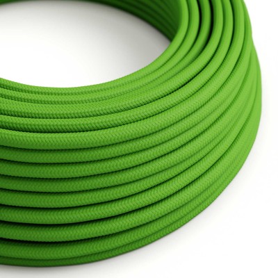 Câble décoratif textile à mètres homologué couleur vert