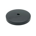 Couvercle en métal noire diamètre 108 mm x 5 mm
