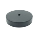 Couvercle en métal noire diamètre 78 mm x 17 mm