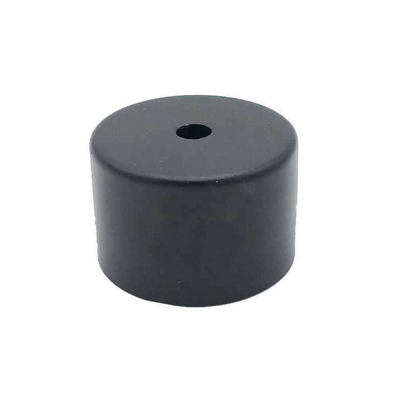 Couvercle en métal noire diamètre 57 mm x 37 mm