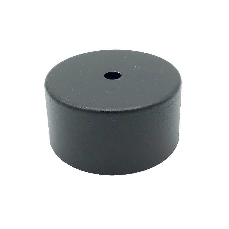 Couvercle en métal noire diamètre 78 mm x 37 mm