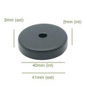 Porte-tulipes couleur noire de 40mm diamètre x 2mm