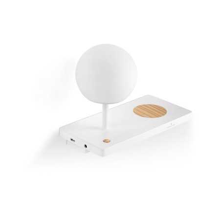 Lampe LED avec chargeur sans fil MOREAU globe en verre
