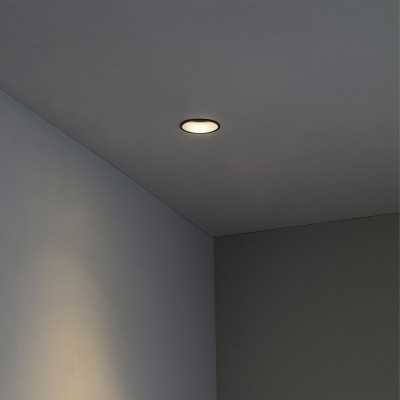 Lampe de plafond en aluminium GU10 noir mat MAZEAU