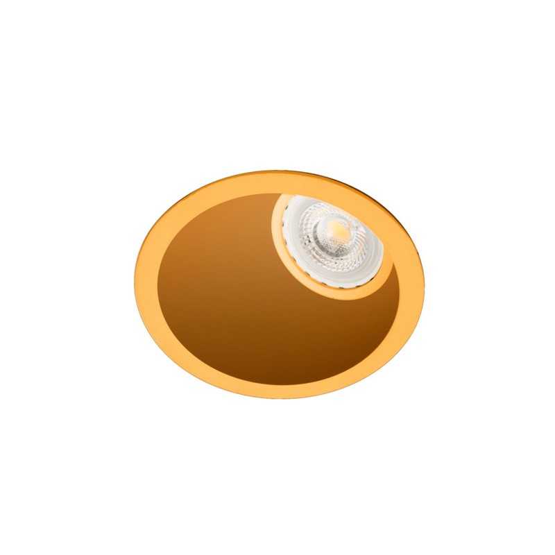 Lampe de plafond en aluminium GU10 doré mat COUZEIX