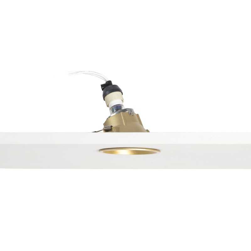 Lampe de plafond en aluminium GU10 doré mat COUZEIX