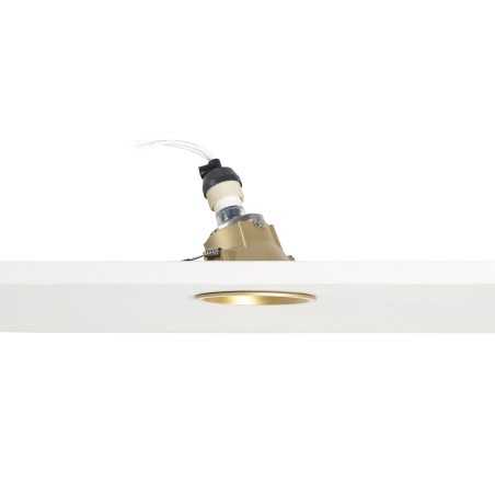 Lampe de plafond en aluminium GU10 doré mat COUZEIX