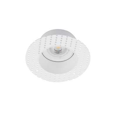 Lampe de plafond en aluminium GU10 blanc mat CRASTES