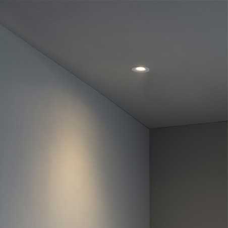 Lampe de plafond en acier GU10 blanc mat ARCENS