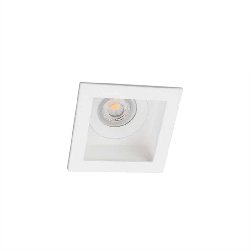 Lampe de plafond en acier GU10 blanc mat RULUDU
