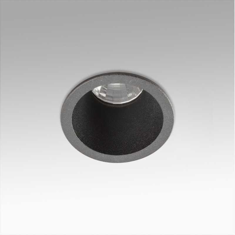 Lampe de plafond en aluminium LED intégrée noir mat LATILLE