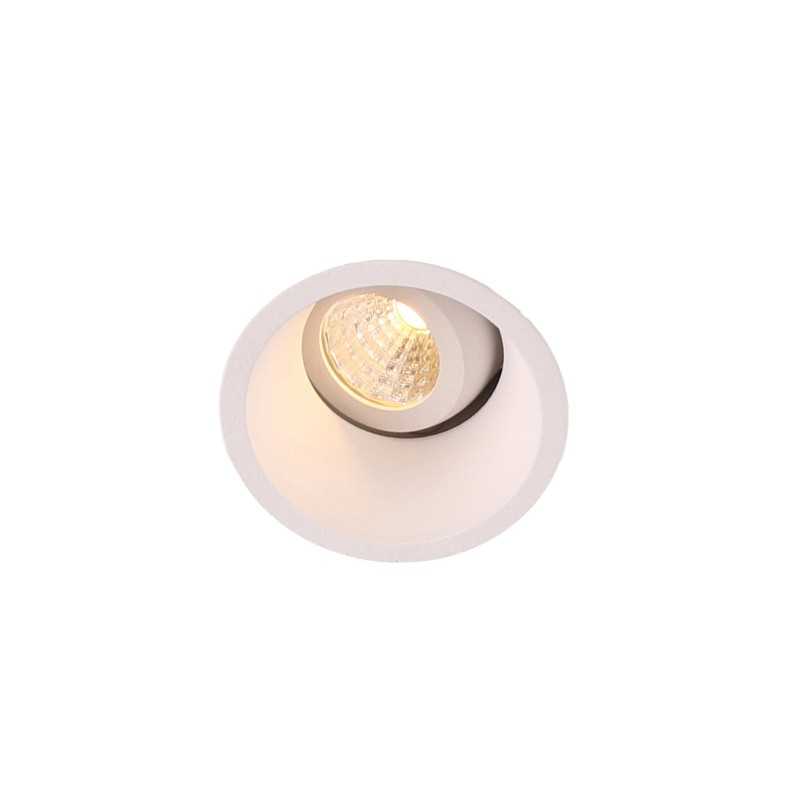 Lampe de plafond en aluminium LED intégrée blanc mat HAMARS