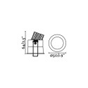 Lampe de plafond en aluminium LED intégrée blanc mat HAMARS