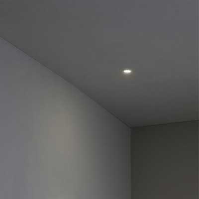 Lampe de plafond en aluminium LED intégrée blanc mat HAMARS