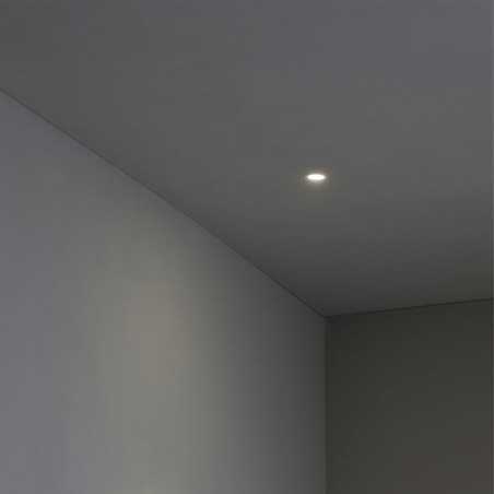 Lampe de plafond en aluminium LED intégrée blanc mat HAMARS