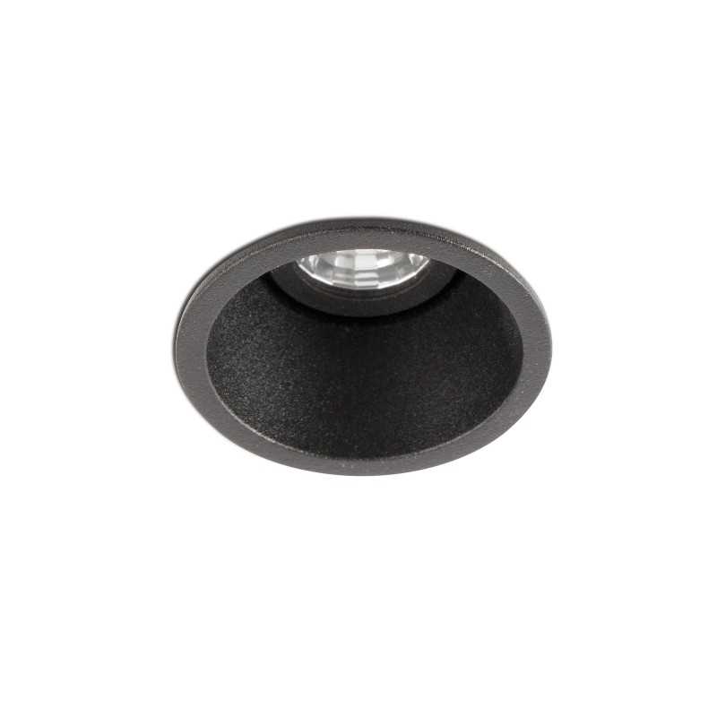 Lampe de plafond en aluminium LED intégrée noir mat ANSOST