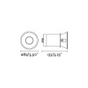 Lampe de plafond en aluminium GU10 noir mat SAVOIE
