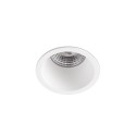 Lampe de plafond en aluminium LED intégrée blanc mat HERRET