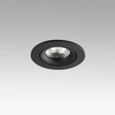 Lampe de plafond en aluminium LED intégrée noir LALINDE