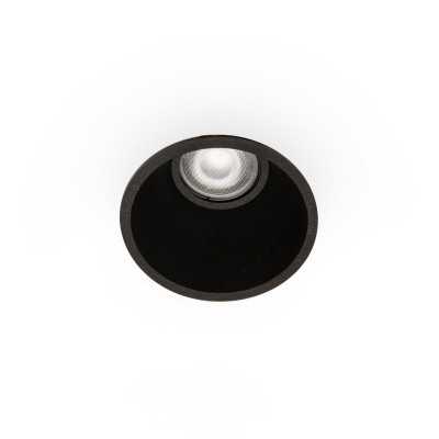 Lampe de plafond en aluminium GU10 noir mat OULCHES