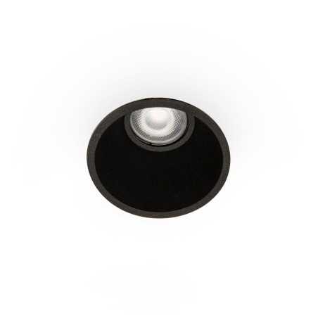 Lampe de plafond en aluminium GU10 noir mat OULCHES