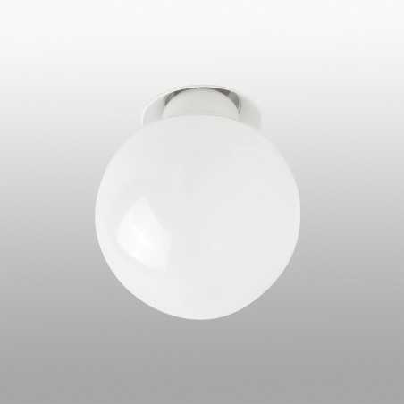 Lampe de plafond en aluminium E27 blanc MEUCON