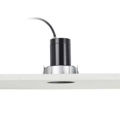 Lampe de plafond en aluminium GU10 noir mat HUILLY
