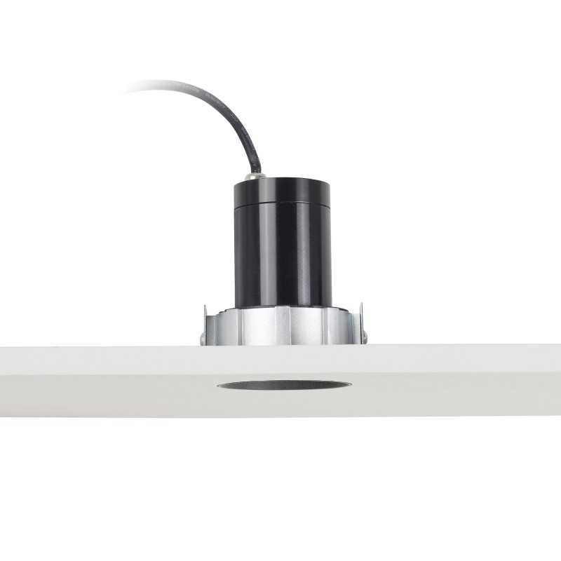 Lampe de plafond en aluminium GU10 noir mat HUILLY
