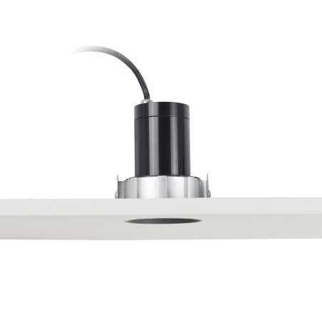 Lampe de plafond en aluminium GU10 noir mat HUILLY