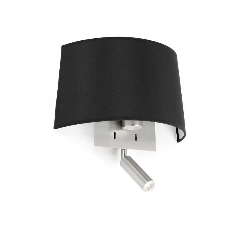 Lampe murale en acier LED intégrée acier brossé EBREUIL