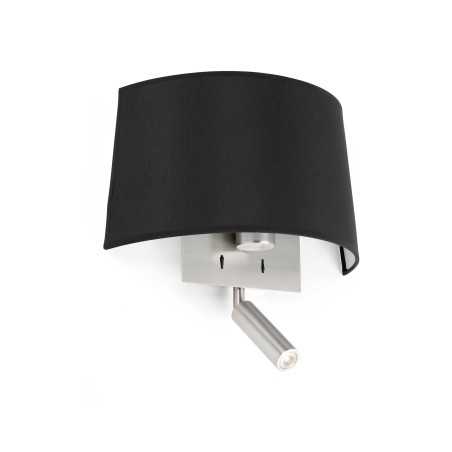 Lampe murale en acier LED intégrée acier brossé EBREUIL
