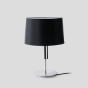 Lampe de table en acier LED intégrée noir mat TARDAIS