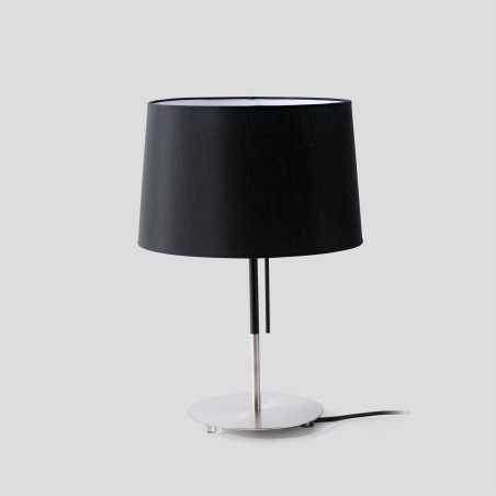 Lampe de table en acier LED intégrée noir mat TARDAIS