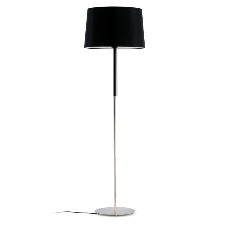 Lampe de sol en acier LED intégrée noir mat IBIGNY