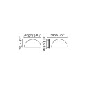 Lampe murale en acier E27 noir mat BRUNET