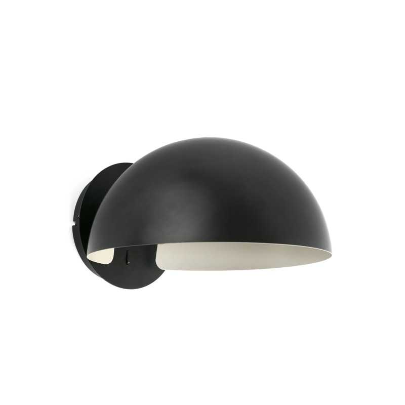 Lampe murale en acier E27 noir mat ANDRONS