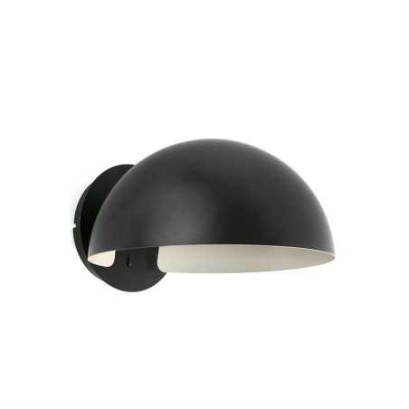 Lampe murale en acier E27 noir mat ANDRONS