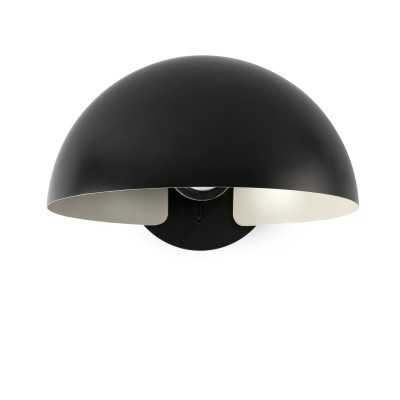 Lampe murale en acier E27 noir mat ANDRONS