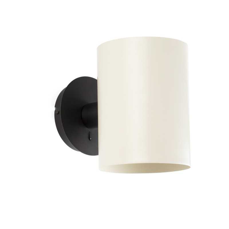 Lampe murale en acier E27 noir TILLOU