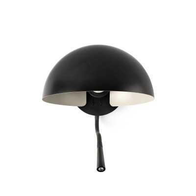 Lampe murale en acier E27 noir mat réf. 20032-123