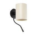 Lampe murale en acier E27 noir BIGORNO