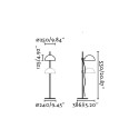 Lampe de table en acier E27 noir mat ARTENAY