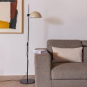 Lampe de sol en acier E27 noir mat DUISANS