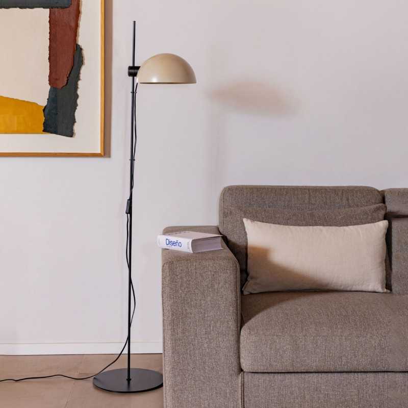 Lampe de sol en acier E27 noir mat DUISANS