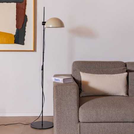 Lampe de sol en acier E27 noir mat DUISANS