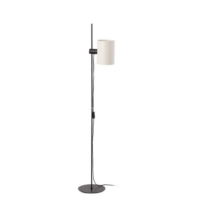 Lampe de sol en acier E27 noir mat CAYRAC