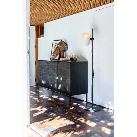Lampe de sol en acier E27 noir mat CAYRAC