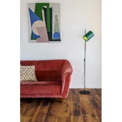 Lampe de sol en acier E27 noir mat ANTIBES
