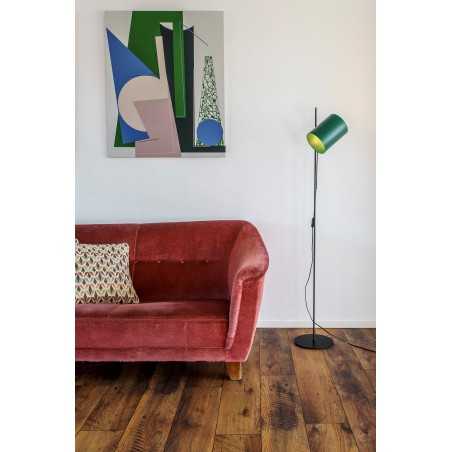 Lampe de sol en acier E27 noir mat ANTIBES